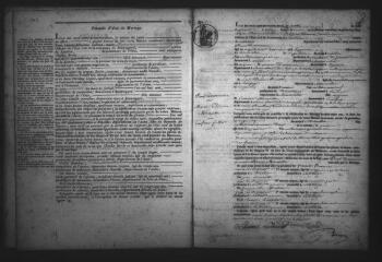 422 vues  - VENDOME. - Etat civil : microfilm des registres des mariages. (1843-1854) (ouvre la visionneuse)