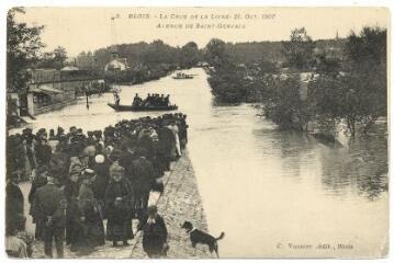 1 vue La crue de la Loire, 21 octobre 1907, avenue de Saint-Gervais.