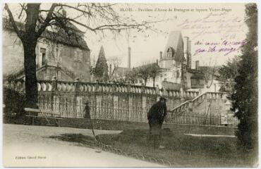 1 vue  - Pavillon d\'Anne de Bretagne et square Victor Hugo. (ouvre la visionneuse)