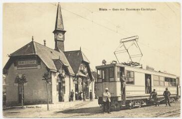 1 vue  - Gare des tramways électriques. (ouvre la visionneuse)