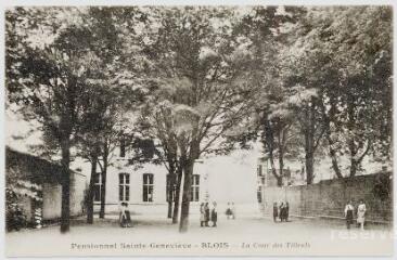 1 vue  - Pensionnat Sainte-Geneviève, la cour des Tilleuls. (ouvre la visionneuse)