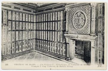 1 vue  - Le château, aile François 1er, bibliothèque de Catherine de Médicis. (ouvre la visionneuse)