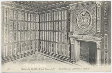 1 vue  - Le château, aile de François 1er, bibliothèque de Catherine de Médicis. (ouvre la visionneuse)