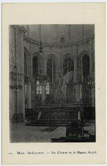 1 vue  - Saint-Laumer, le chœur et le maître autel. (ouvre la visionneuse)