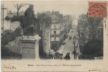 1 vue  - Rue Denis Papin prise de l\'escalier monumental. (ouvre la visionneuse)