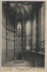 1 vue  - Le château.- Aile Louis XII. La chapelle, intérieur. (ouvre la visionneuse)