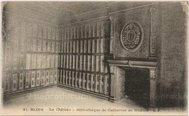 1 vue  - Le château.- Bibliothèque de Catherine de Médicis. (ouvre la visionneuse)