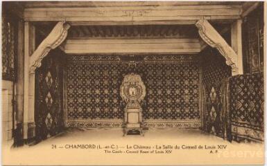 1 vue  - Le Château.- La salle du conseil de Louis XIV. (ouvre la visionneuse)