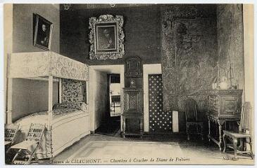 1 vue  - Le château, chambre à coucher de Diane de Poitiers. (ouvre la visionneuse)