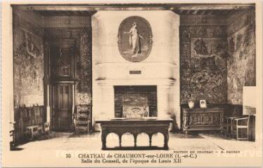 1 vue  - Château.- Salle du conseil, de l\'époque de Louis XII. (ouvre la visionneuse)