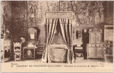 1 vue  - Château.- Chambre de Catherine de Medicis. (ouvre la visionneuse)