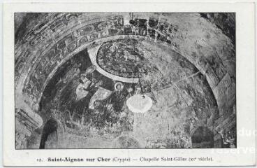1 vue  - Crypte, chapelle Saint-Gilles (XIe siècle). (ouvre la visionneuse)
