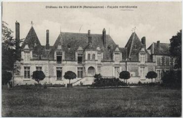 1 vue - Château de Villesavin (Renaissance), façade méridionale. (ouvre la visionneuse)