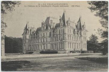1 vue  - Le château de la Gaudinière, façade sud-ouest. (ouvre la visionneuse)