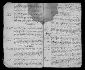 58 vues  - Registre paroissial. Baptêmes, mariages, sépultures (1732-mars 1737) (ouvre la visionneuse)
