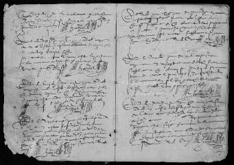 195 vues  - Registre paroissial. Baptêmes (1615-août 1645) (ouvre la visionneuse)