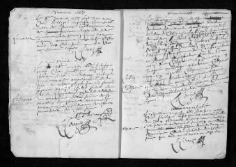 10 vues  - Registre paroissial. Baptêmes (novembre 1665-1667) (ouvre la visionneuse)