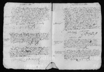 7 vues  - Registre paroissial. Baptêmes, mariages, sépultures (avril 1680-juin 1681) (ouvre la visionneuse)