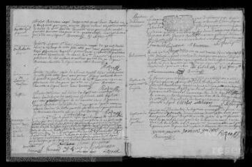 153 vues  - Registre paroissial. Baptêmes, mariages, sépultures (1721-1730) ; baptêmes, sépultures (janvier-avril 1731) (ouvre la visionneuse)