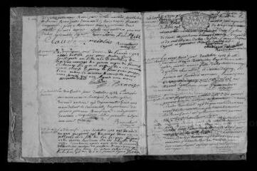 265 vues  - Registre paroissial. Baptêmes, mariages, sépultures (septembre 1723-1742) ; sépultures (janvier 1743) (ouvre la visionneuse)