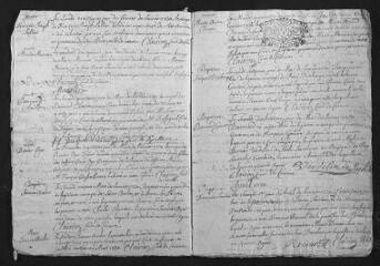 13 vues  - Registre paroissial. Baptêmes, mariages, sépultures (1730-juin 1731) (ouvre la visionneuse)