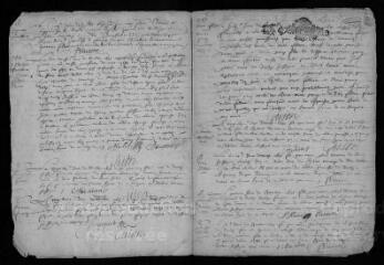14 vues Registre paroissial. Baptêmes, mariages, sépultures (mars 1690-avril 1692)