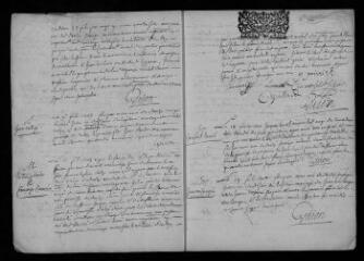 15 vues  - Registre paroissial. Baptêmes, mariages, sépultures (1703) ; baptêmes, sépultures (janvier 1704) (ouvre la visionneuse)