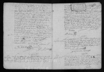 13 vues  - Registre paroissial. Baptêmes, mariages, sépultures (1705) ; baptême (janvier 1706) (ouvre la visionneuse)