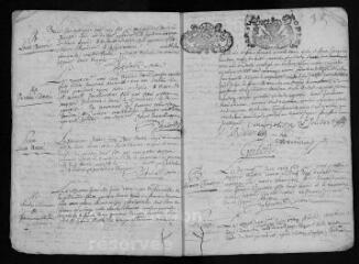 10 vues  - Registre paroissial. Baptêmes, mariages, sépultures (1709) ; baptêmes, sépultures (janvier 1710) (ouvre la visionneuse)