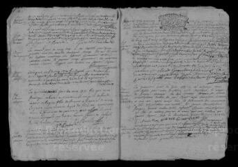 9 vues  - Registre paroissial. Baptêmes, mariages, sépultures (1731) ; baptême (janvier 1732) (ouvre la visionneuse)