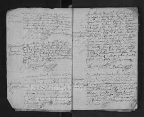 199 vues  - Registre paroissial. Baptêmes, mariages, sépultures (1669-juillet 1686) (ouvre la visionneuse)