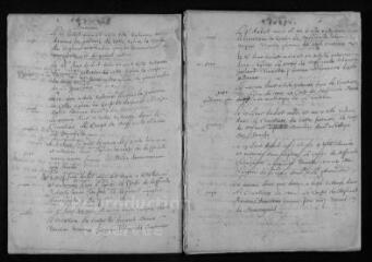 51 vues  - Registre paroissial. Sépultures (avril 1656-juin 1674) (ouvre la visionneuse)