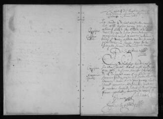 15 vues  - Registre paroissial. Baptêmes (avril 1668-février 1669) (ouvre la visionneuse)