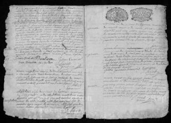 15 vues  - Registre paroissial. Baptême (décembre 1726) ; baptêmes, mariages, sépultures (1728-avril 1729) (ouvre la visionneuse)