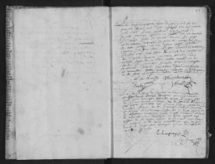 49 vues  - Registre paroissial. Baptêmes, mariages, sépultures (juin 1668-septembre 1671) (ouvre la visionneuse)