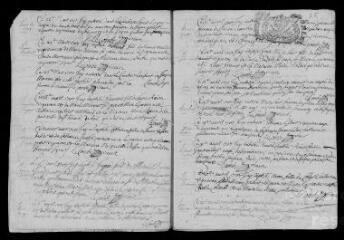 15 vues  - Registre paroissial. Baptêmes, mariages, sépultures (février-décembre 1707) ; baptêmes, sépultures (janvier 1708) (ouvre la visionneuse)
