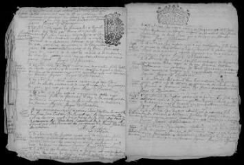 9 vues  - Registre paroissial. Baptêmes, mariages, sépultures (octobre-décembre 1712) ; baptêmes, sépultures (janvier 1713) (ouvre la visionneuse)