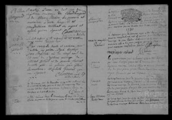32 vues  - Registre paroissial. Baptêmes, mariages, sépultures (juin 1729-décembre 1733) (ouvre la visionneuse)