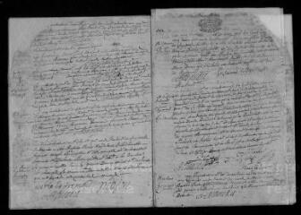 129 vues  - Registre paroissial. Baptêmes, mariages, sépultures (1682-1699) (ouvre la visionneuse)