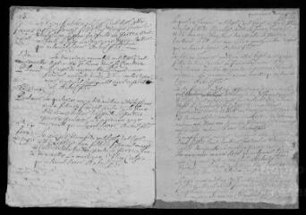 221 vues  - Registre paroissial des baptêmes, mariages, sépultures (1707-juillet 1764) lacunes (ouvre la visionneuse)
