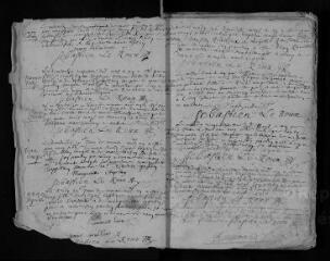 256 vues  - Registre paroissial. Baptêmes, mariages, sépulturs (février 1668-1683) (ouvre la visionneuse)
