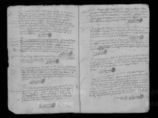94 vues Registre paroissial. Baptêmes, mariages, sépultures (mars 1689-novembre 1695)