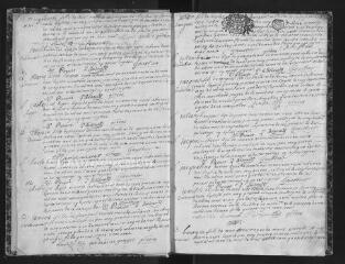 75 vues  - Registre paroissial. Baptêmes, mariages, sépultures (1692 - 28 avril 1697) (ouvre la visionneuse)