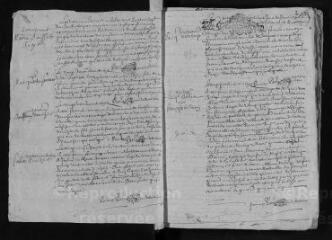 280 vues  - Registre paroissial. Baptêmes, mariages, sépultures (1692-février 1726) (ouvre la visionneuse)