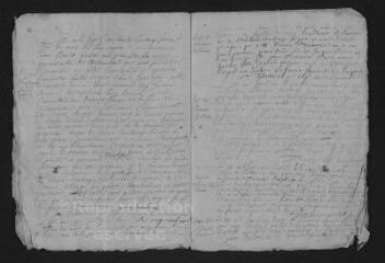7 vues  - Registre paroissial. Sépulture (octobre 1729 ; janvier-septembre 1731) ; baptêmes, mariages, sépultures (janvier-novembre 1730) (ouvre la visionneuse)