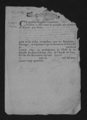 3 vues  - Registre paroissial. Baptêmes (1694 ; octobre 1695) (ouvre la visionneuse)