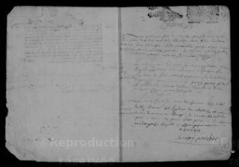22 vues  - Registre paroissial. Baptêmes, mariages, sépultures (1699-septembre 1700) (ouvre la visionneuse)