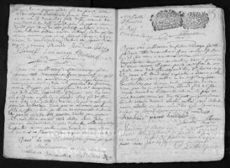 27 vues  - Registre paroissial. Baptêmes, mariages, sépultures (1717) ; sépultures (janvier 1718) (ouvre la visionneuse)