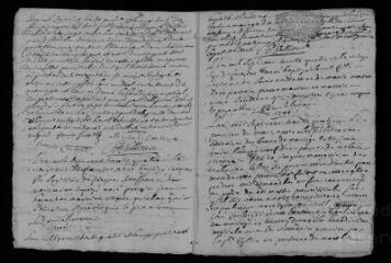 24 vues  - Registre paroissial. Baptêmes, mariages, sépultures (février-décembre 1734) (ouvre la visionneuse)