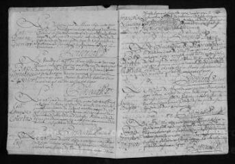 13 vues  - Registre paroissial. Baptêmes, mariages, sépultures (juin 1693-septembre 1694) (ouvre la visionneuse)